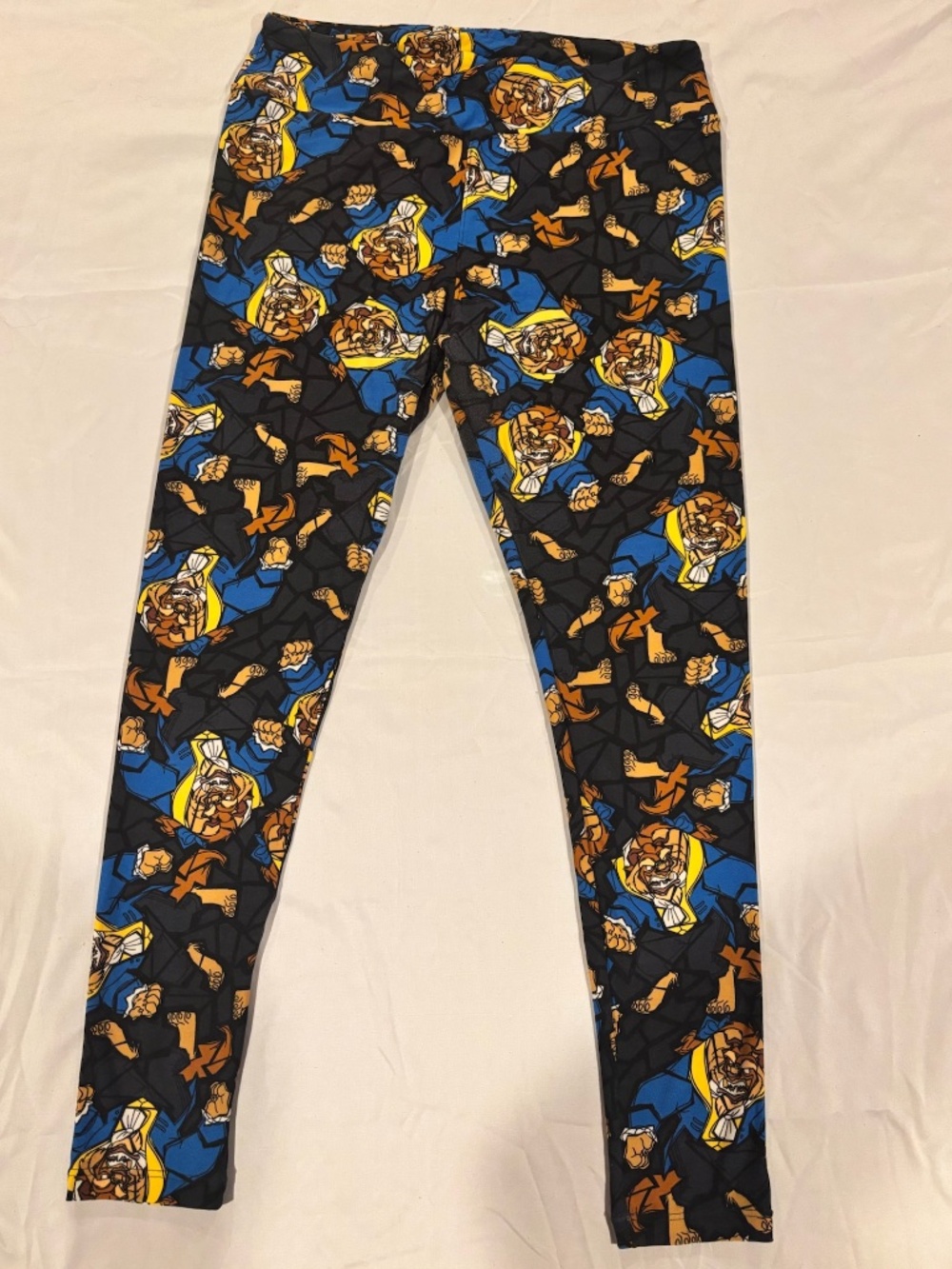 LuLaRoe x Disney Beast Leggings Disney Cozy Stretch Tall & Curvy